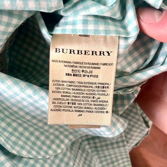 Burberry Serpentine Slim Fit Gingham Cotton Tailored Blazer NWT - Picture 12 of 13